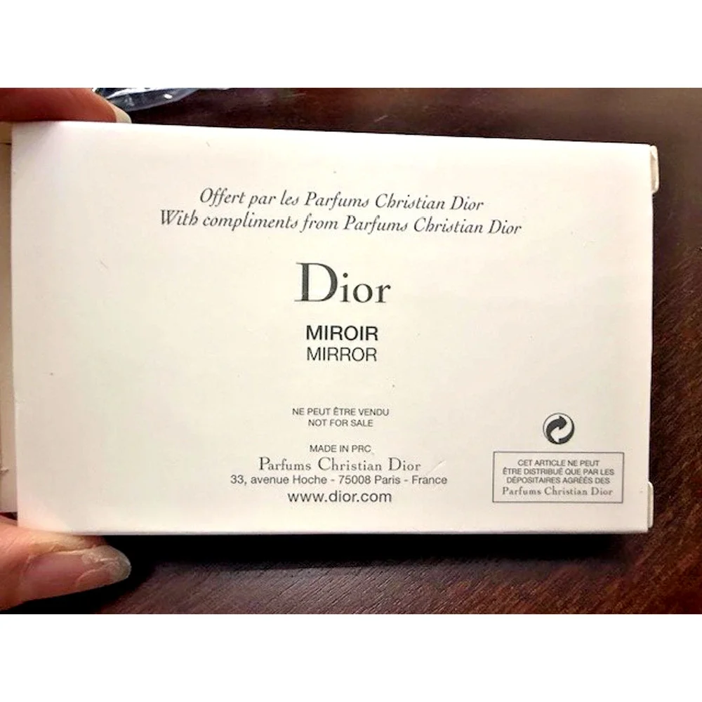 Christian Dior Mirror Logo CD Red x Silver w/Box Novelty Limited RARE - NEW!!!